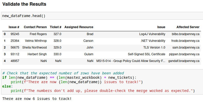 Validate Results